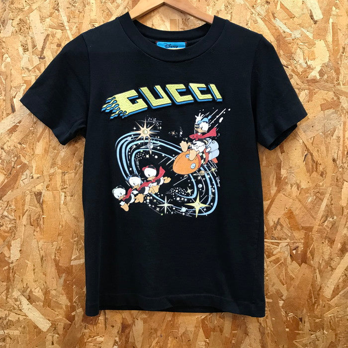(used)【中古】GUCCI Tシャツ 644671 Disneyコラボ ドナルドダック メンズ ブラック Sサイズ [jgg]