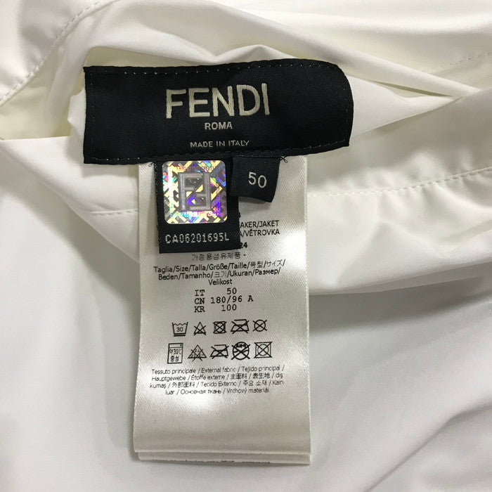 (used)【中古】FENDI モンスター リバーシブルジャケット FA527 ブラック ホワイト 50サイズ [jgg]
