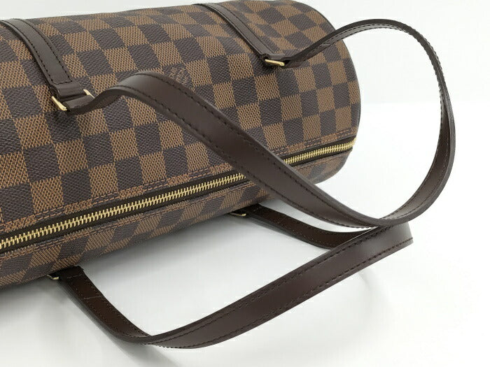 【中古】LOUIS VUITTON ハンドバッグ パピヨン 30 ダミエ エベヌ N51303