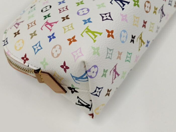 【中古】LOUIS VUITTON ポーチ ポシェットコスメティック モノグラムマルチカラー ブロン M47354