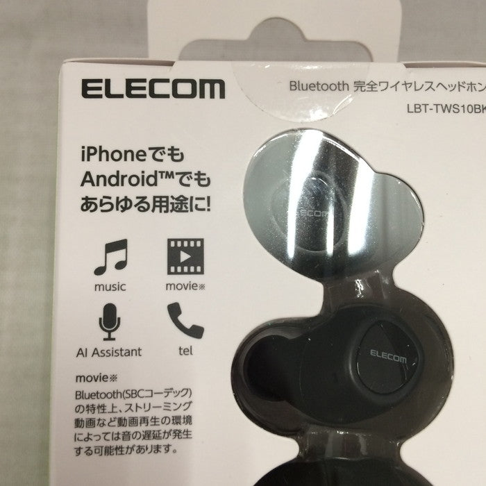 (used)【中古】ELECOM ワイヤレスヘッドフォン LBT-TWS10BK [jgg] <守口店>