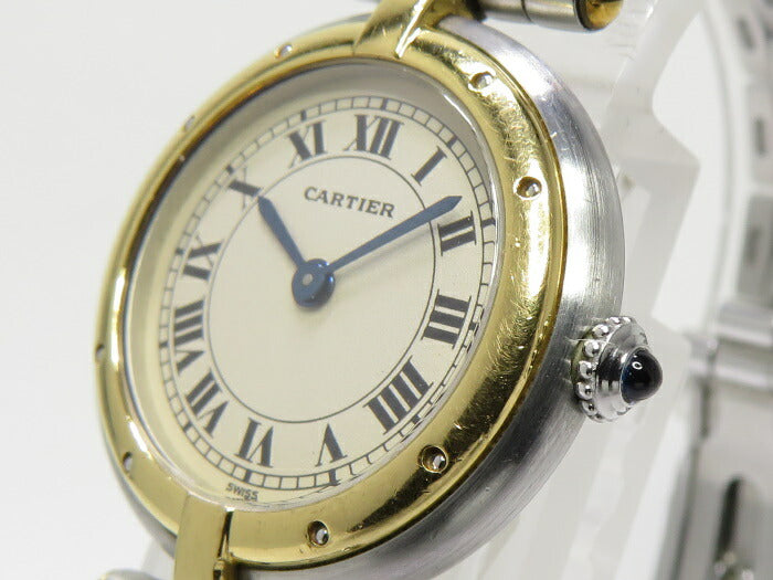 (used)【中古】Cartier パンテールSM ラウンド 1ロウ クォーツ レディース SS/K18YG アイボリー文字盤 1057920 <貝塚店>