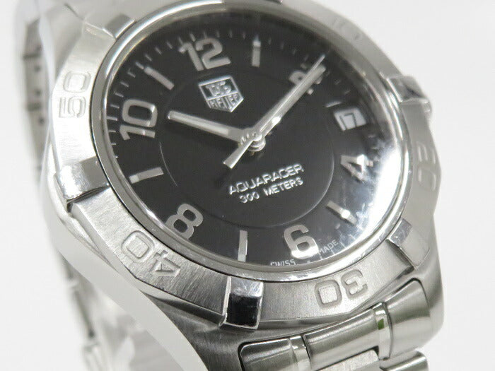 中古】TAG HEUER アクアレーサー レディース時計 クオーツ SS ブラック文字盤 WAF1310 u0026lt;岩出店u0026gt; –  ジャングルジャングル