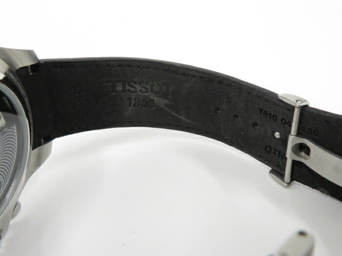 中古】TISSOT 腕時計 クロノグラフ 自動巻き SS レザー ブラック文字盤 T106427 u0026lt;イズミヤ広陵店u0026gt; –  ジャングルジャングル