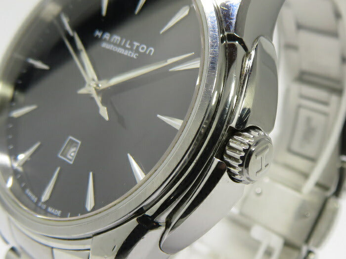 (used)【中古】HAMILTON ジャズマスター ビューマチック 腕時計 SS 自動巻き ブラック文字盤 H323150 <初芝店>