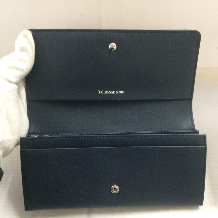 used)【中古】HANAE MORI フラワーモチーフ 二つ折り長財布 花柄 ...