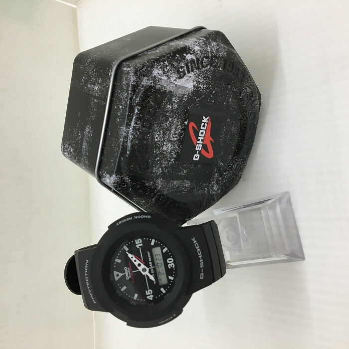 (used)【中古】CASIO G-SHOCK メンズ腕時計 AW-500E-1EJF クオーツ デジアナ ブラック ラバー [jgg] <和歌山店>