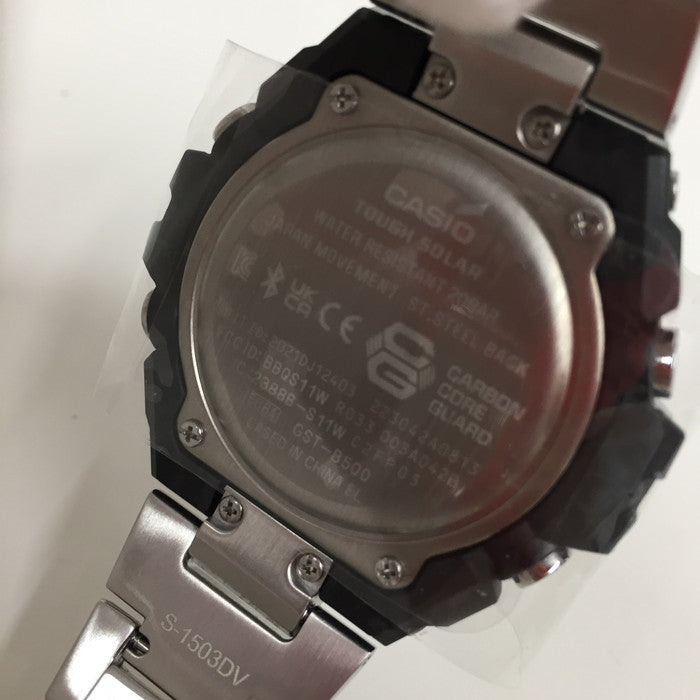 (used)【中古】CASIO G-SHOCK メンズ 腕時計 GST-B500-1AJF ジースチール タフソーラー SS シルバー [jgg] <滋賀草津店>