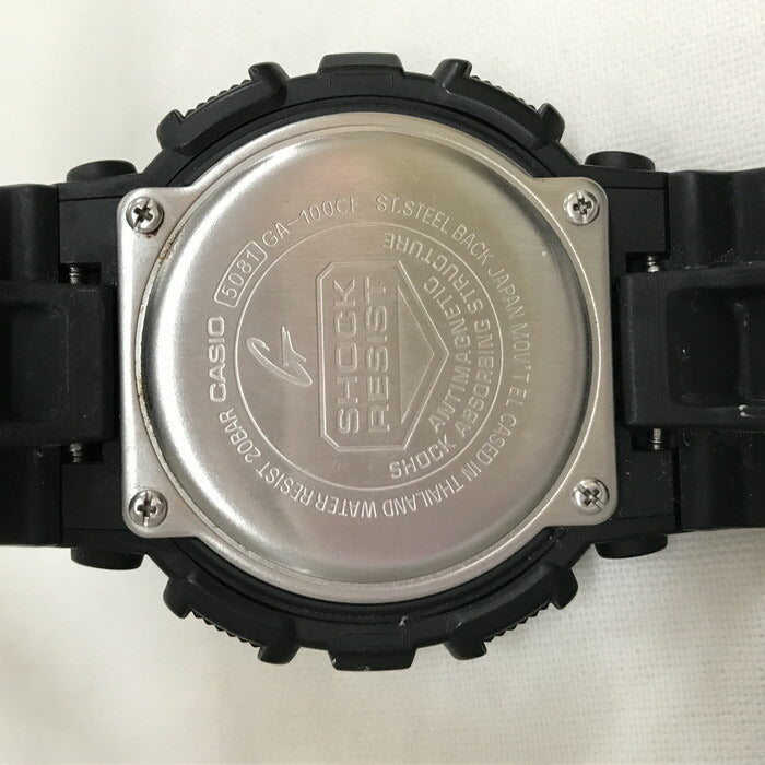 (used)【中古】CASIO G-SHOCK メンズ 腕時計 GA-100CF クオーツ カモフラ ラバー [jgg] <イズミヤ広陵店>