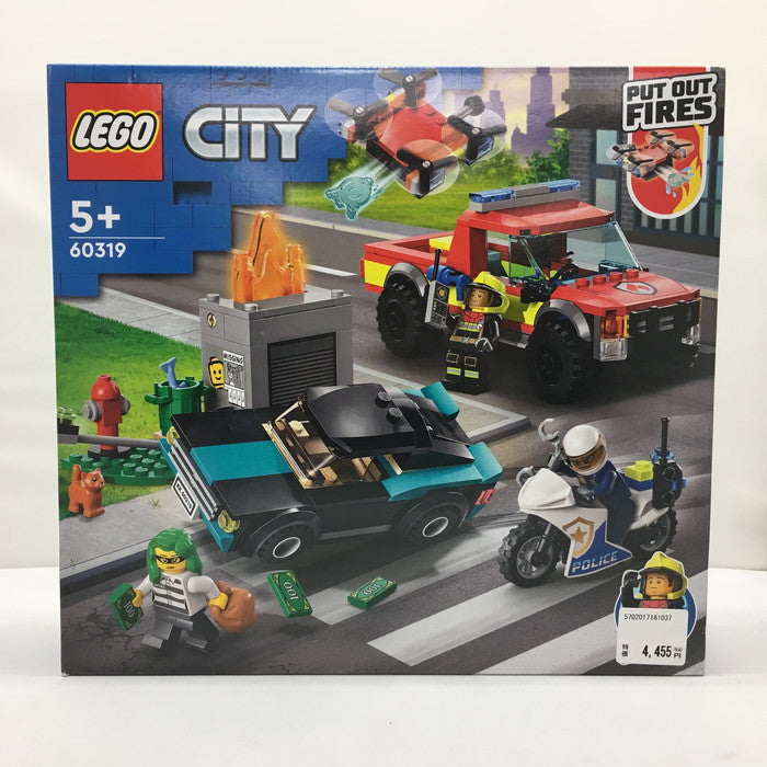 (used)【中古】LEGO CITY レゴシティ しょうぼうレスキュー＆ポリスチェイス 60319 ブロック [jgg] <岸和田店>