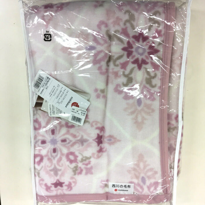(used)【中古】nishikawa 西川の毛布 シングル 140×200 ピンク FQ 0104 1423 [jgg] <リユースのサカイ柏店>