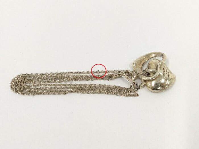 【中古】Tiffany & Co. フルハート オープンハート ネックレス SV925 <貝塚店>