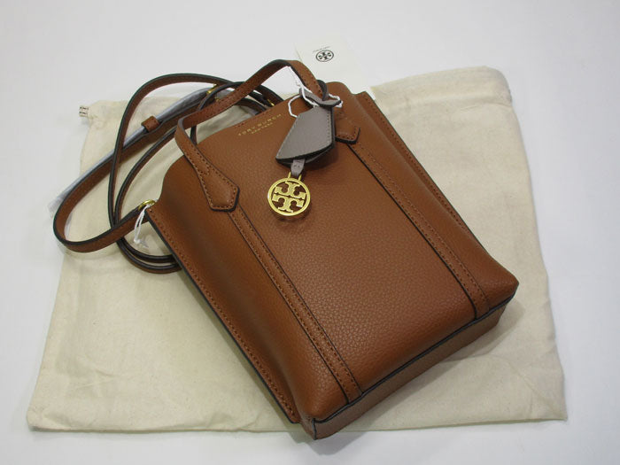 (used)【中古】TORY BURCH ペリー ミニ トート 2WAY ショルダーバッグ トートバッグ レザー ブラウン 142616