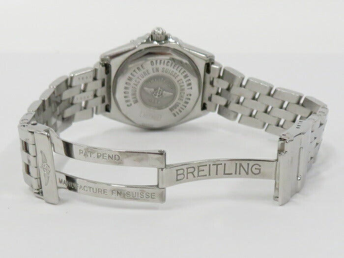 マグ BREITLING ウィングレディ デイト レディース時計 クオーツ SS ...