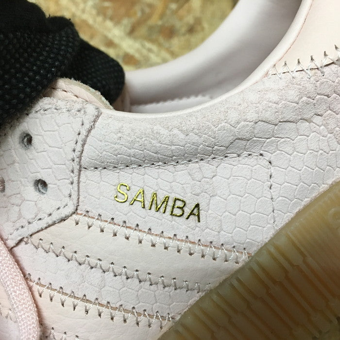 (used)【中古】adidas SAMBA 型押し レディース スニーカー ピンク B28164 24.5cm [jgg] <サカイ石津店>