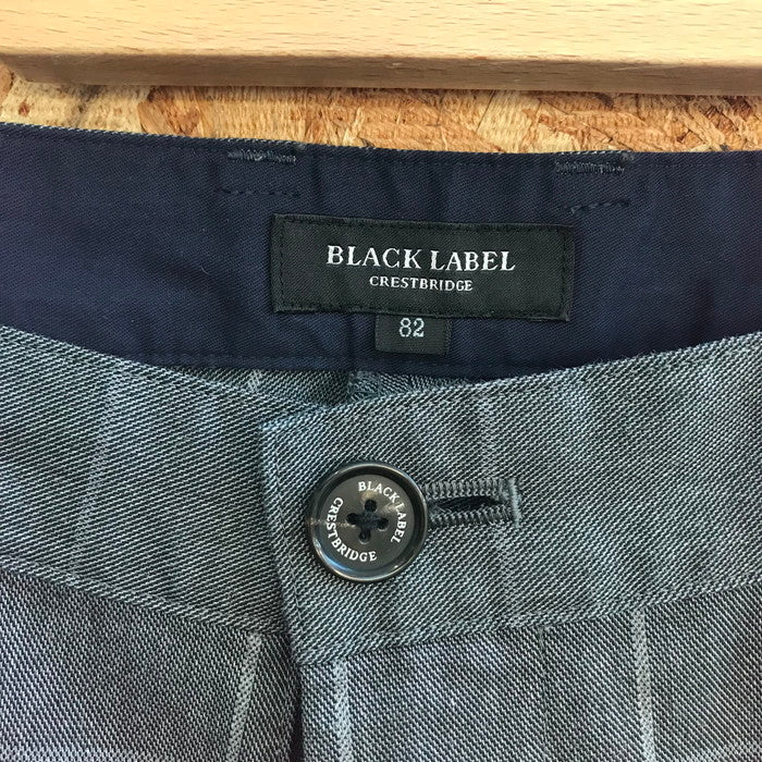 (used)【中古】BLACK LABEL CREST BRIGE ストレートパンツ メンズ グレー チェック 表記サイズ：ウエスト82 [jgg] <初芝店>