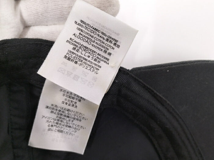 (used)【中古】BALENCIAGA 帽子 キャップ Pairs キャンバス ブラック 表記サイズL 58cm <岸和田店>