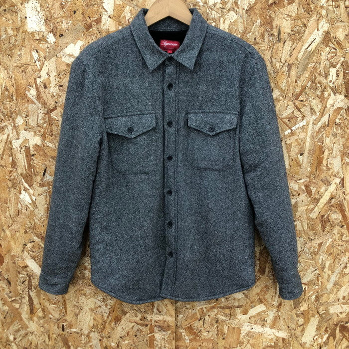 (used)【中古】Flannel Sherpa Shirt Supreme ジャケット グレー/ブラック系 表記サイズ:S [jgg] <和歌山店>